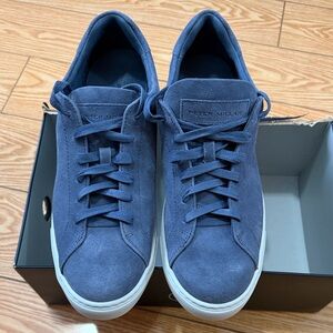 Peter Millar Navy Suede Sneakers